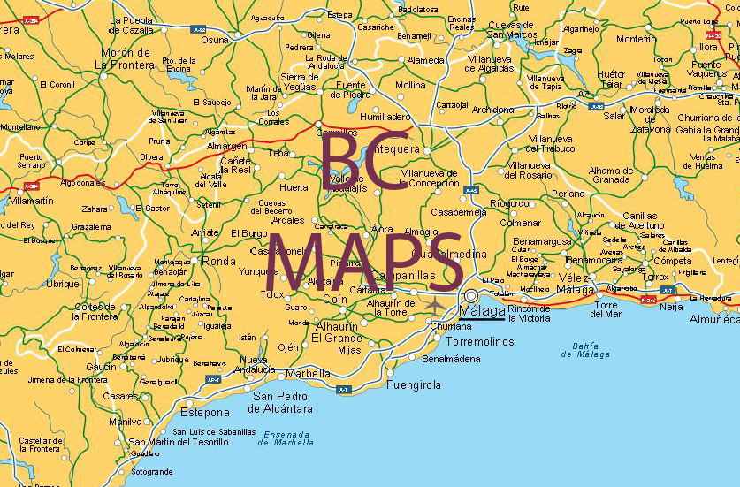 Mapa De Malaga